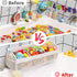 Original 3 Compartment Horizontal Bath Toy Organizer for Tub, Capacity Upgrade Storage Holder for Easy Access