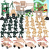 3 otters 120PCS Army Men Military Set, Military Soldier Playset Army Men