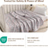 2-Layer, 30x40 NTBAY Muslin Baby Swaddle Blanket, Lightweight Receiving Blanket for Newborns and Infants, Crib Stroller