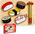 Mudpuppy Sushi Friends: Wooden Tray Puzzle with 6 Sushi Shaped Pieces