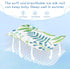 SyXIOP 28" 52" Blue-Green Leaves Cooling Baby Waterproof Crib Mattress Cover x Breathable Pads for Bed for Kids, Adult