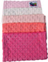 Snuggle Stuffs 5 Pack Baby Girls Minky Dot Burp Cloths - Shades Pink
