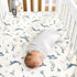 100% 2 Pack, 52"x28" 9", GRSSDER Cotton Muslin Crib Sheet Soft Breathable Fitted Sheets for Standard Baby & Toddler