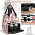 Mularoka Backpack Backpack Milk Cow Tattoo Diaper Bag with Insulated Pockets USB Charging Port for Work Travel Holiday