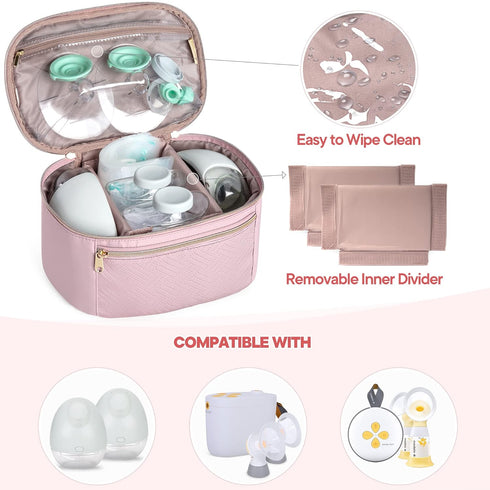 Pack 6 9 Fasrom Wearable Breast Pump Carrying Case Bundle with Breast Milk Cooler Travel with Ice Fits Tall Baby Bottle