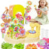 JoySpark Toys 150PCS Fabric Flower Bouquets Toys DIY Flower Making Kit for Kids Ages