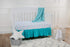 American Baby Company Fitted Crib Sheet, 28" x 52", Soft Breathable 100% Cotton Jersey Sheet, Aqua Whales for Crib and