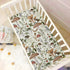 Mushrooms and Berries Mini Crib Sheets 39" x 27" Soft Breathable Pack N Play Sheets for Boys Girls