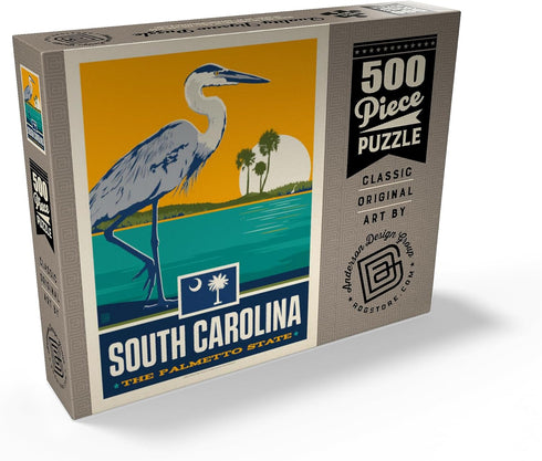 MyPuzzle South Carolina: The Palmetto State - Premium 500 Piece Jigsaw Puzzle for Adults