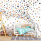 Pastel Polka Dot Stickers, Kids Wall Decals, Peel and Stick Removable Nursery