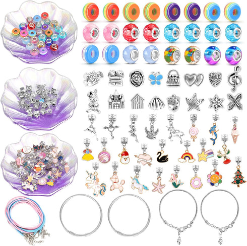 Bracelet Making Kit for Girls, Arts and Crafts for Kids Ages 6-12, Gifts for 5-10 Year Old Girls