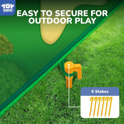 TOY Life Chipping Golf Game Mat, Indoor Outdoor Games for Kids & Family, Backyard Golf Set