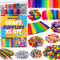 Blue Squid 1750+pcs Craft Kits for Kids, Ages 4-9 Girl Boys Gifts