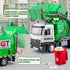 TAKGUD 12" Set 4 Garbage Truck Toys for Boys, Big Trash Truck with Lights and Sounds, Friction Powered Waste Management