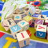 Quokka Montessori Wooden Blocks, 35 Realistic ABC Learning Baby Blocks for Toddlers 1-3, Stacking Alphabet Wood Toys