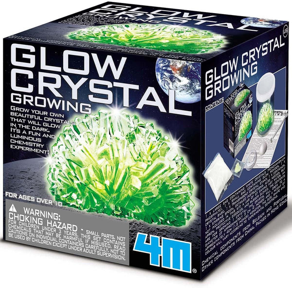 4M Glow Crystal Growing Kit - DIY Crystal Experiment Specimen Educational STEM Toys Gift for Kids & Teens