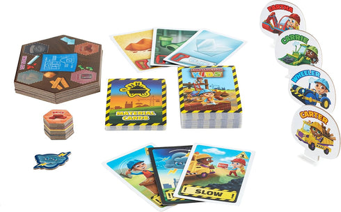 JH5 4 2-4 Construction Kids Board Game for Kids Ages and Up, Fun and Cooperative Building Game for Players, Easy