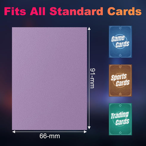 1200 Pack (12 Card Sleeves, Matte Dual Trading Card Sleeves with Opaque Back & Smooth Shuffle, Tear Resistant Card