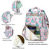 Yusudan Backpack Whale Diaper Bag for Baby Girls, Mom Waterproof Large Nappy Bags for Women