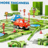 Beby Buty 48PCS Set 3 4 5 6 3-5 4-6 Puzzle Race Track Car for Toddlers Kids Boys, Toddler Toys Birthday Gifts for Years