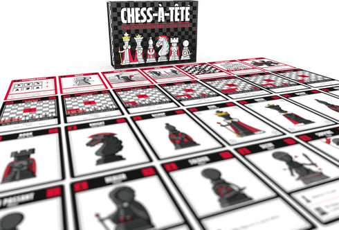 Chess-a-tete 2 Chess--Tte Player Strategy Card Game for Adults & Teens | Chess-Inspired Tactical Battles | Fast