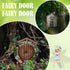 Miniature Fairy Garden Doors and Windows for Trees - Outdoor Wooden Statues & Garden Sculptures