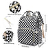 Yusudan Backpack Diaper Bag for Baby Boys Girls, Waterproof Large Nappy Bags for Mom & Dad (Checkered)