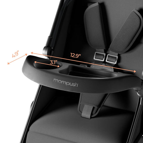 Mompush Snack Tray with Cup Holder for Mompush Wiz & Wiz Pro Stroller Only, Easy to Clean, Stroller Tray for Outings