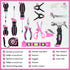 22-Piece Set 8+ URASISTO Kids Tool with Storage Bag, Pink Junior Real Hand Tool Kit for Boys & Girls, Age