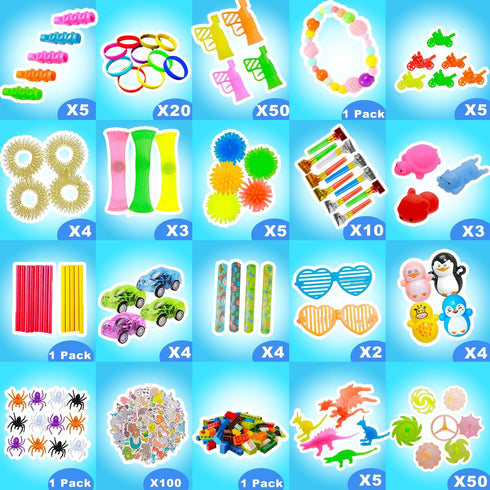 ZEAYOU 1000 Pack,Bulk Pcs Kids Party Favors Stocking Stuffers Gifts,Fidgets Toys Toys for Carnival Treasure Classroom