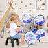 PaLeyFer Set Upgraded Kids Drum for Toddlers w/ Light (All Plastic), Musical Gifts Toys for Boys Girls, Kids Jazz Drum