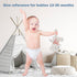 100% Organic Cotton Baby Stuffed Animals, White Teddy Bear for Newborn, 6.5"