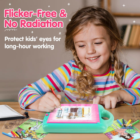 6-12, 6+ PLAY Light Up Tracing Pad for Kids, LED Tracing Pad Toys for Girls Ages Arts & Crafts Writing Drawing Tracer