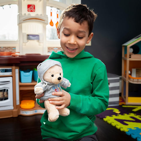 Ganz 9" Get Well Soon Teddy Bear - Gray Hoodie Feel Better Gift for Kids & Women