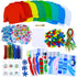 24 Sets Winlyn Christmas Craft Kits Winter Crafts DIY Ugly Sweater Ornaments Decorations Festive Foam Stickers
