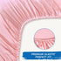 2 Pack, (52"x28"x8") Crib Sheets Girl Satin Soft & Silky Crib Sheet for Baby Hair Fitted Crib Sheets for Standard Crib
