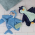 Manhattan Toy Penny Penguin Bathtime Puppet Washcloth - Fun Bath Toy for Kids