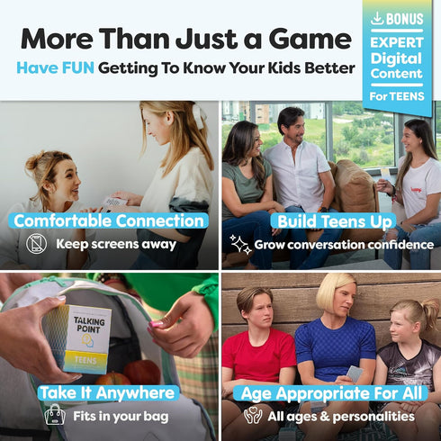 200 Conversation Cards for Teens - Engaging & Deep Questions to Build Trust, Encourage Self-Expression & Strengthen