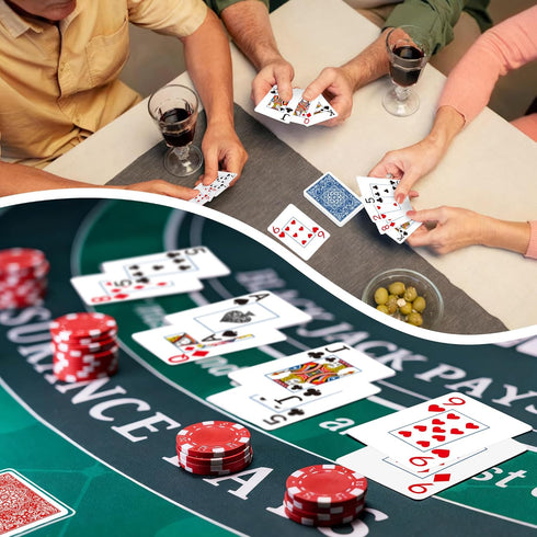 Wkchxd Playing Cards, Deck of Cards, Poker Cards, Jumbo Poker Size Large Print Playing Cards for Adults Seniors, Card