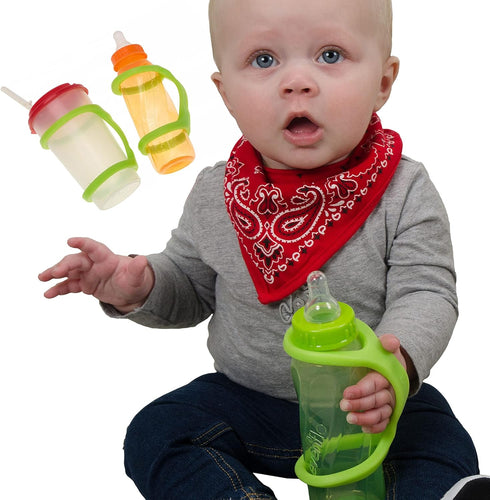 Easy Grip Baby Sippy Cup Holder, 360 Transition Trainer Cup Alternative for Limited Hand Mobility, One Piece