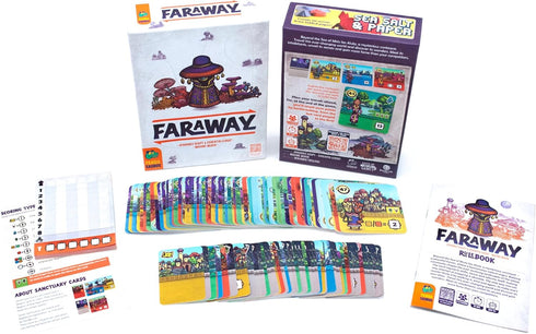 10+, 2-6 15-30 Pandasaurus Games Faraway Card Game - Explore Mysterious Alula! Strategic Region Building with Engaging