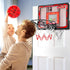 Indoor Basketball Hoop Toy for Kids - Pro Over The Door Basketball Hoop with LED Lights, Scoreboard & 4 Balls