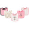 Hudson Baby Unisex Baby Cotton Bibs, Heart, One Size