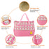 5PCS Set Moclever Diaper Bag Tote for Baby Essentials Large Baby Bags for Mom, Waterproof Maternity Bags with Bottle