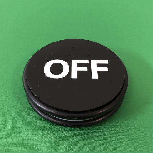 Yuanhe 3-Inch Casino Craps Dealer Button ON/OFF Puck Buttons for Poker, Texas Hold 'em & Card Games