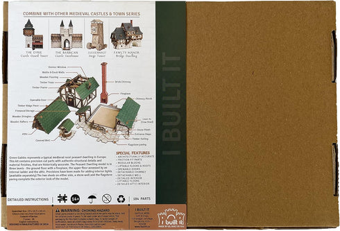 I BUILT IT - Green Gables S - 3D Wooden Puzzle, 28mm Scale Model Building Kit for Adults & Kids, Creative Gift
