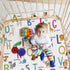 Funtery Woodland Animals Hexagon Playpen Mat Baby Play Mat Foldable Soft Nursery Rug Portable Baby Playmat Washable