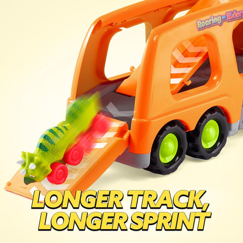 2-4, 6 2 3 4 5 JOYIN Dinosaur Toys for Kids Toddler Boy Toys, Dinosaur Carrier Truck with Rubber Car Vehicles, Easter