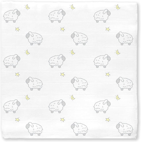 46x46 inches, SwaddleDesigns Cotton Muslin Swaddle Blanket, Receiving Blanket for Boys & Girls, Best Shower Gift