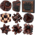 Mytothfy 8 Pcs Brain Teaser Puzzles for Adults Teens - Wooden Puzzles 3D